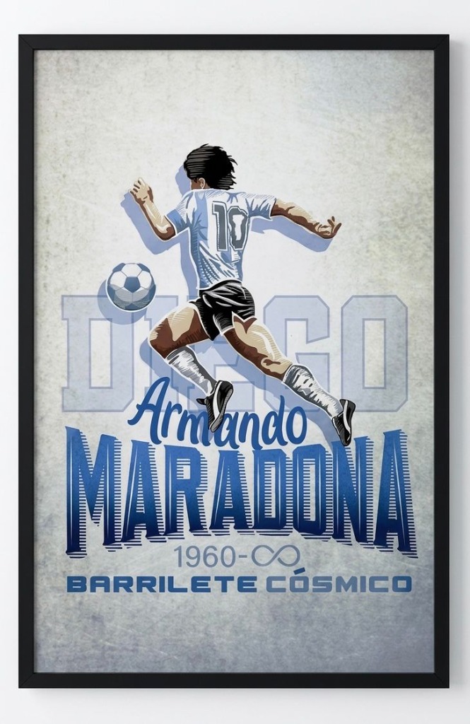 Cuadro de Maradona Barrilete Cósmico